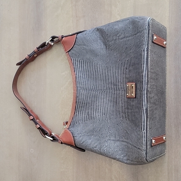 Dooney & Bourke Tallulah Snake Embossed Leather Bag - Picture 2 of 13